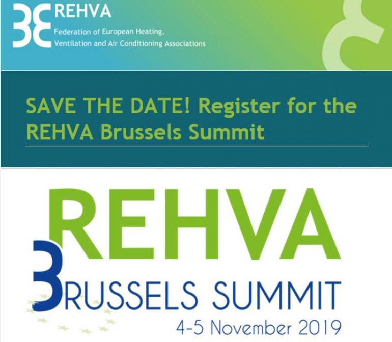 REHVA Brussels Summit - 4-5 November 2019