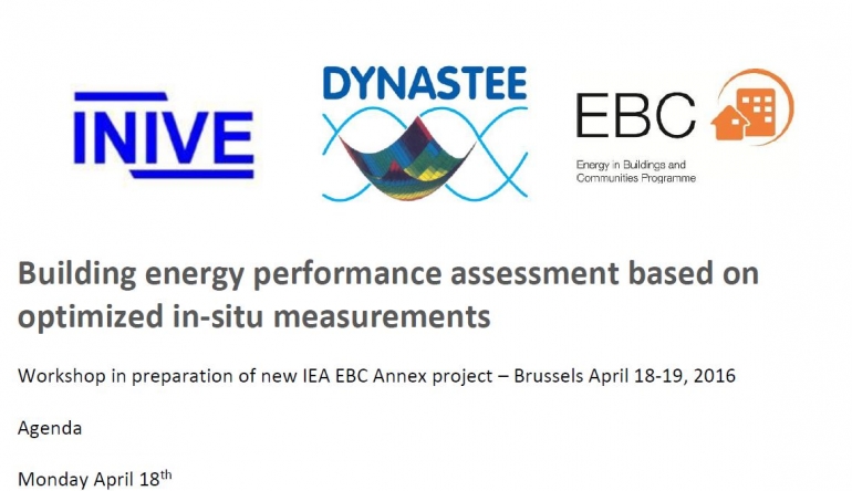Building energy performance assessment based on optimized in-situ measurements by Peter Wouters, Manager INIVE (Operating Agent of the AIVC)