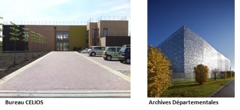 Journée de visite de 2 bâtiments &quot;à énergie positive&quot;:  Bureau CELIOS à Douai et Archives départementales à Lille PAR icedd